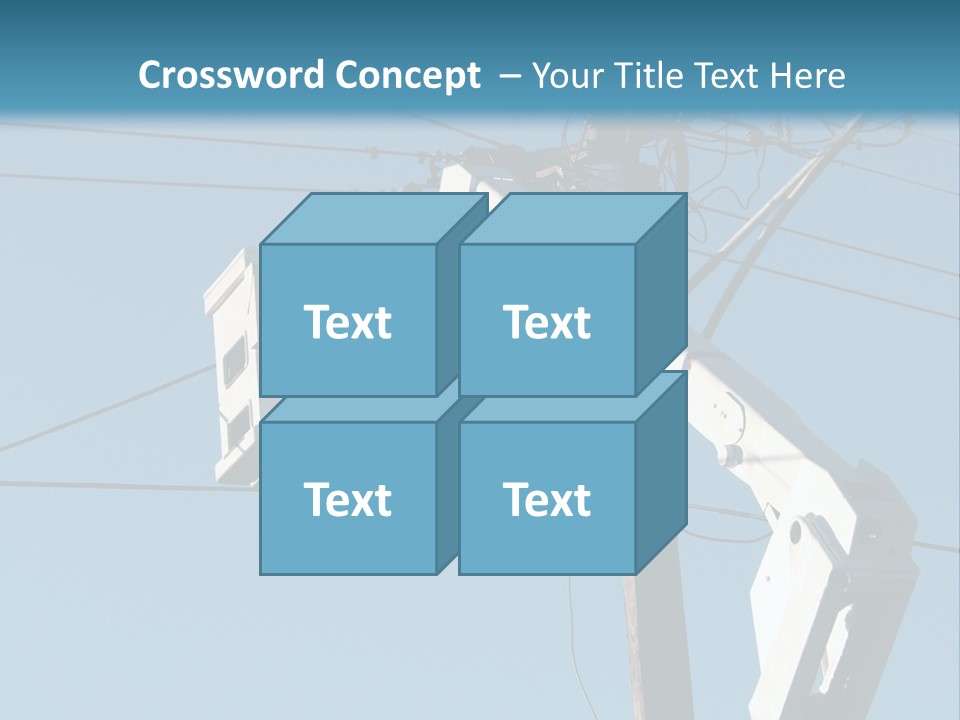 Installing A Transformer On A Pole PowerPoint Template