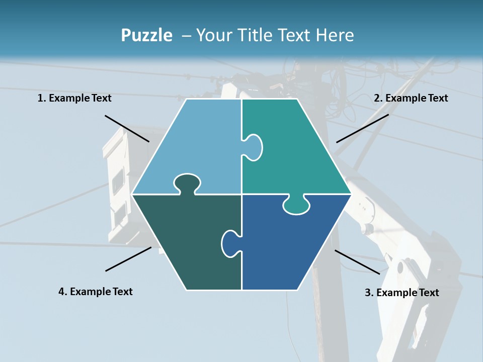 Installing A Transformer On A Pole PowerPoint Template