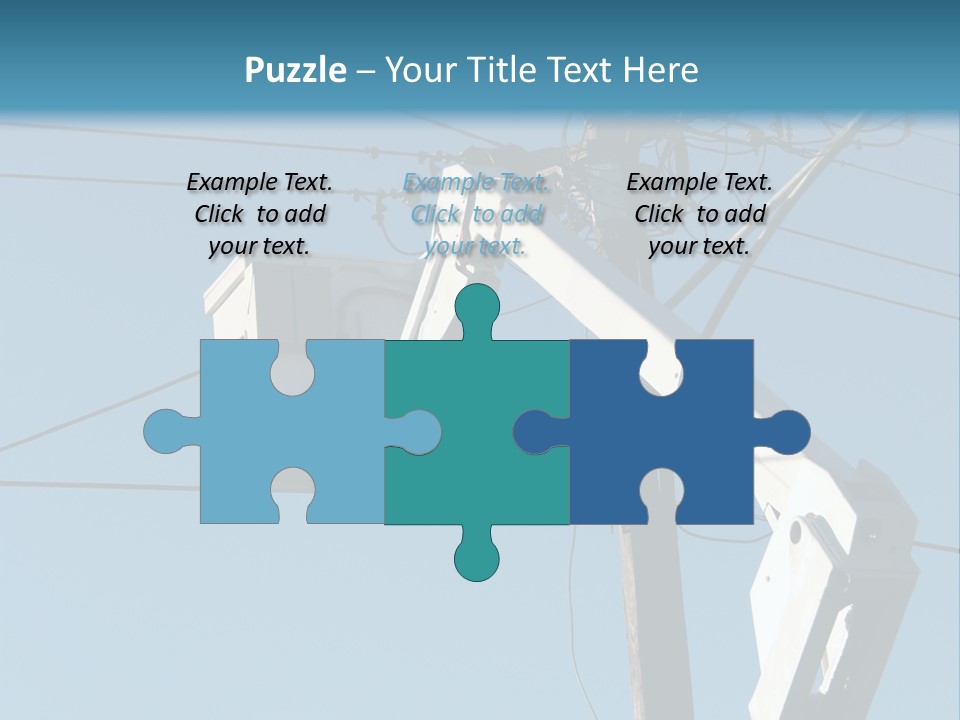 Installing A Transformer On A Pole PowerPoint Template