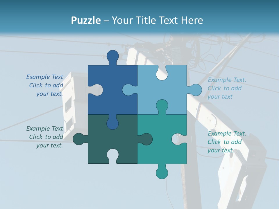 Installing A Transformer On A Pole PowerPoint Template
