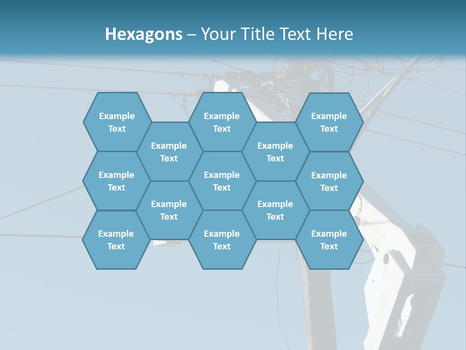 Installing A Transformer On A Pole PowerPoint Template