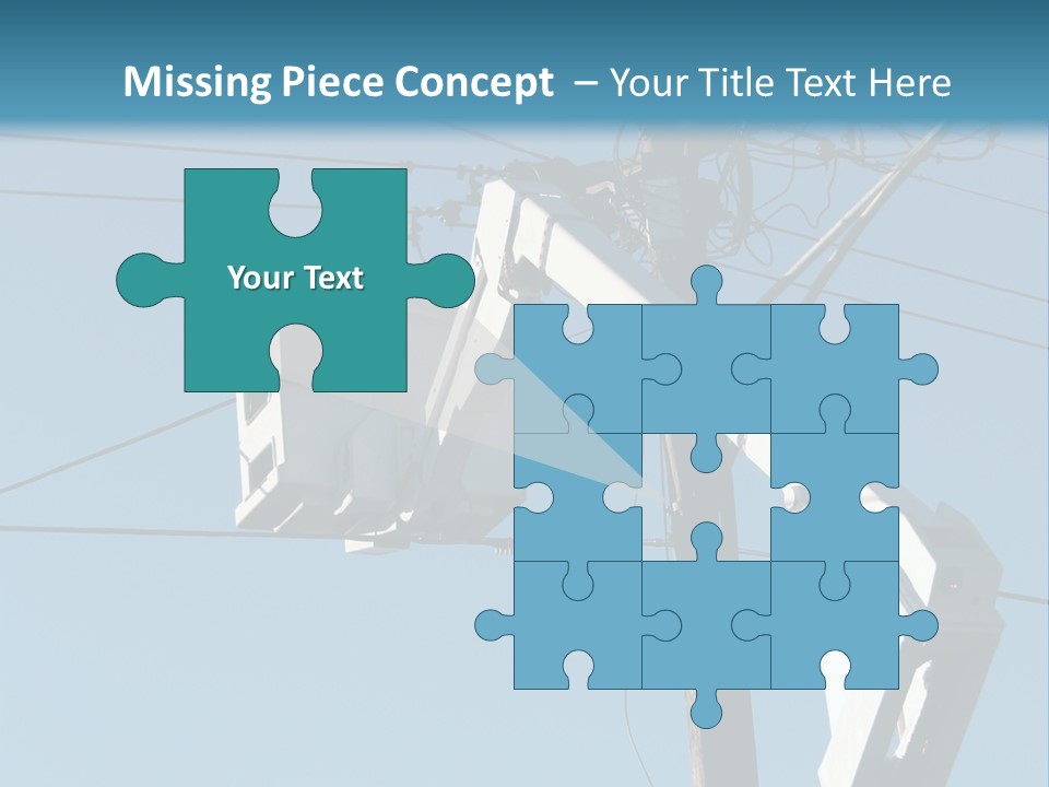 Installing A Transformer On A Pole PowerPoint Template