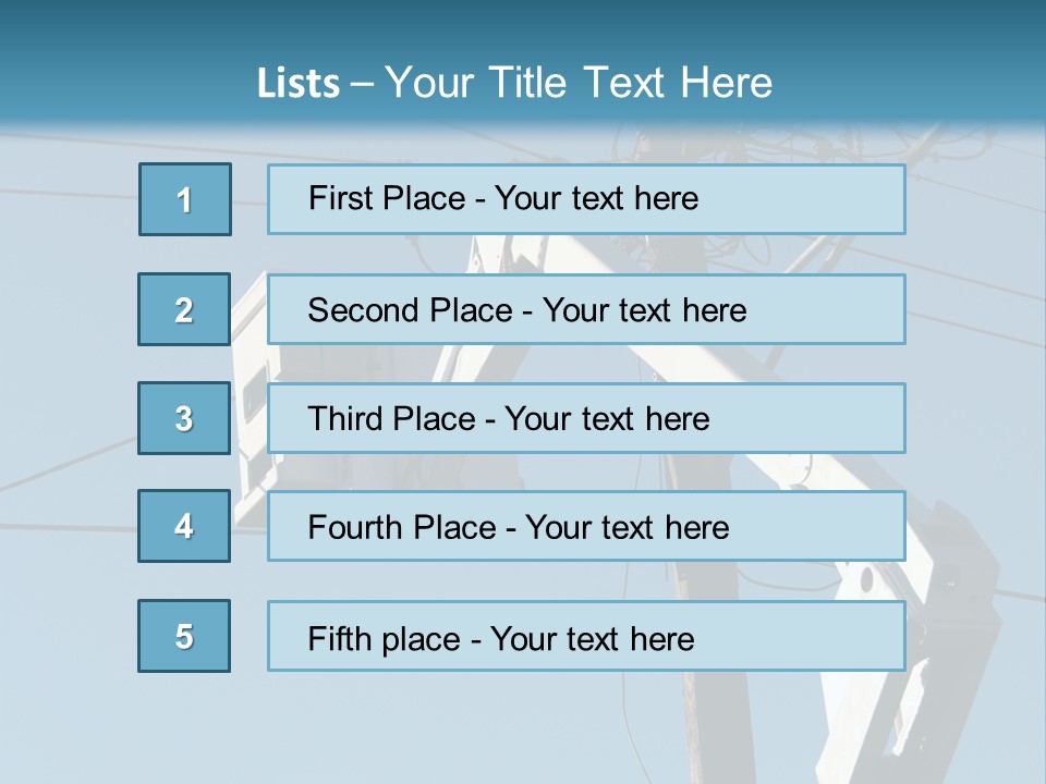 Installing A Transformer On A Pole PowerPoint Template