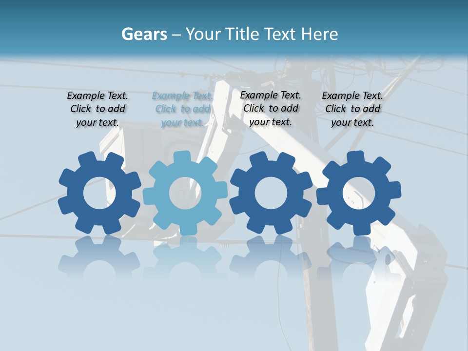 Installing A Transformer On A Pole PowerPoint Template