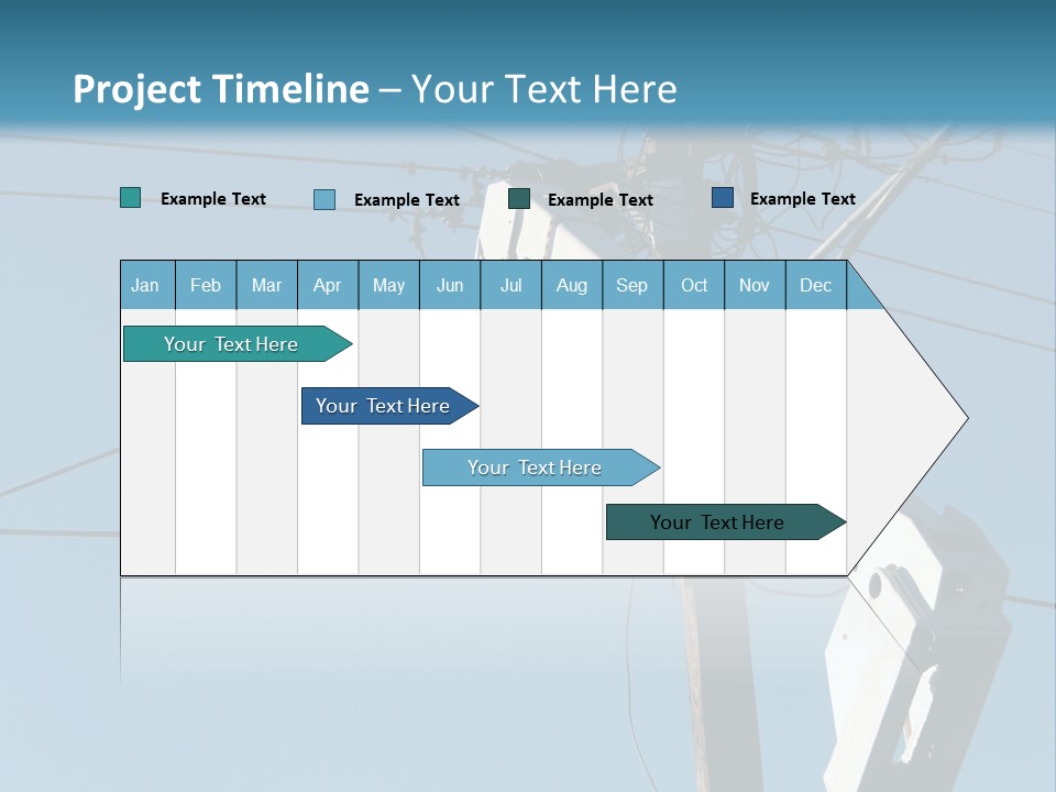Installing A Transformer On A Pole PowerPoint Template