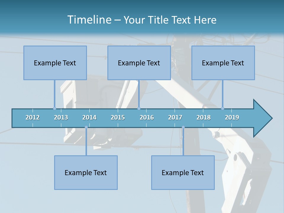 Installing A Transformer On A Pole PowerPoint Template