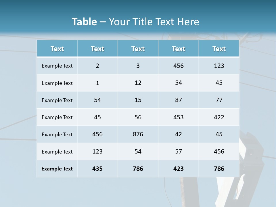 Installing A Transformer On A Pole PowerPoint Template