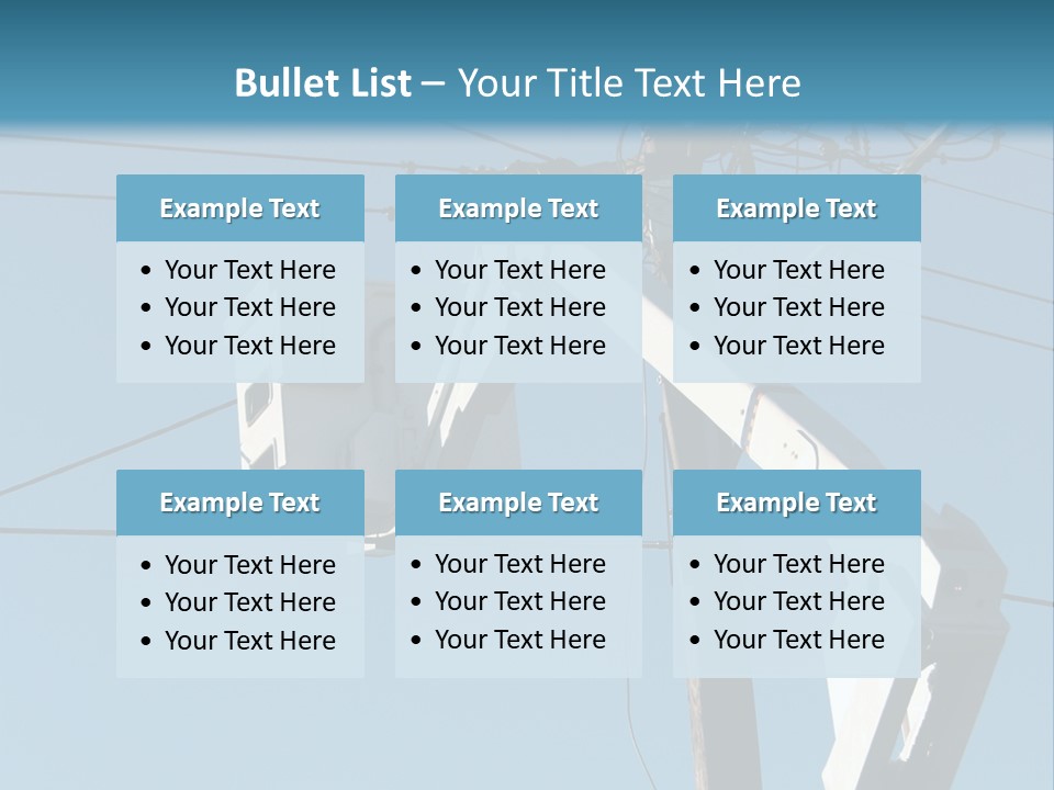 Installing A Transformer On A Pole PowerPoint Template