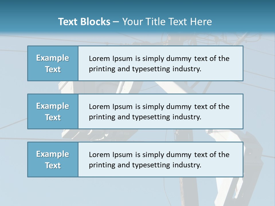 Installing A Transformer On A Pole PowerPoint Template
