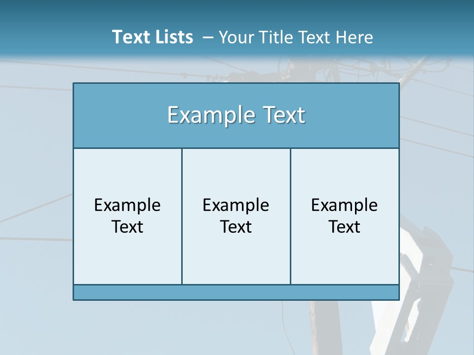 Installing A Transformer On A Pole PowerPoint Template