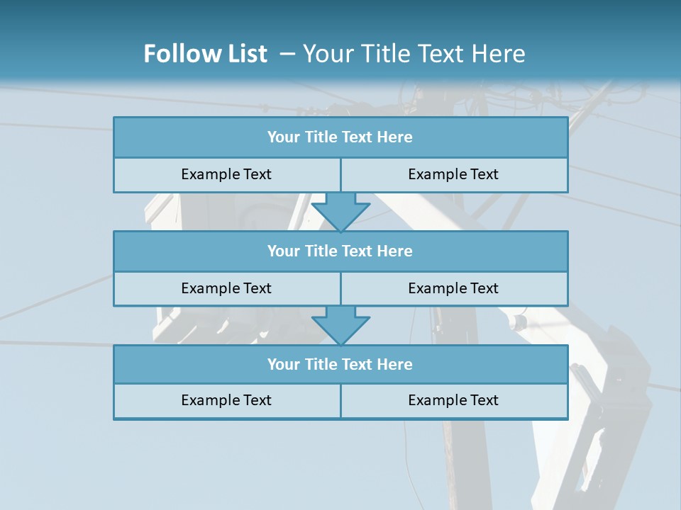 Installing A Transformer On A Pole PowerPoint Template