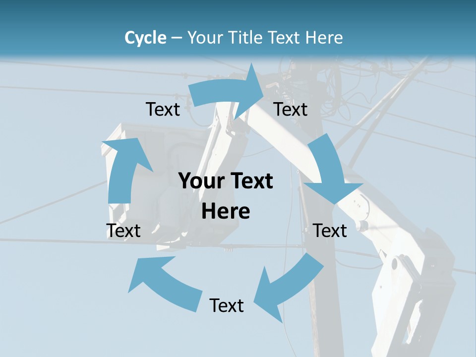 Installing A Transformer On A Pole PowerPoint Template