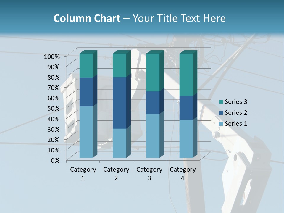 Installing A Transformer On A Pole PowerPoint Template