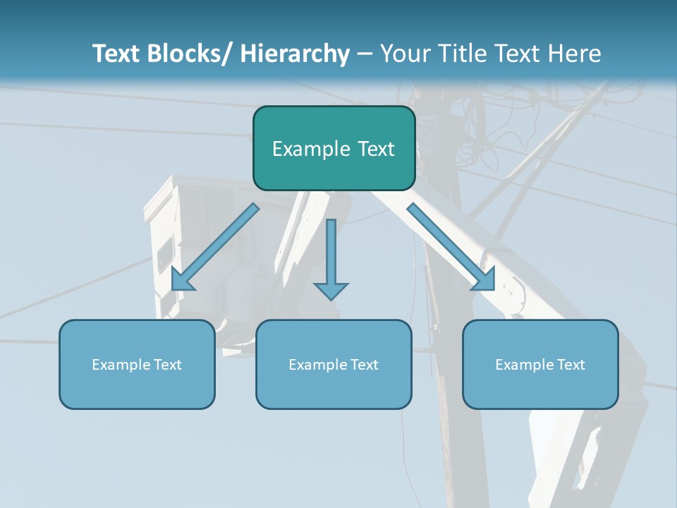 Installing A Transformer On A Pole PowerPoint Template