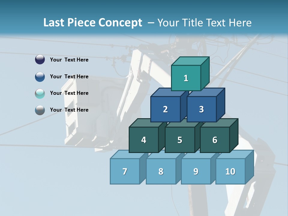 Installing A Transformer On A Pole PowerPoint Template
