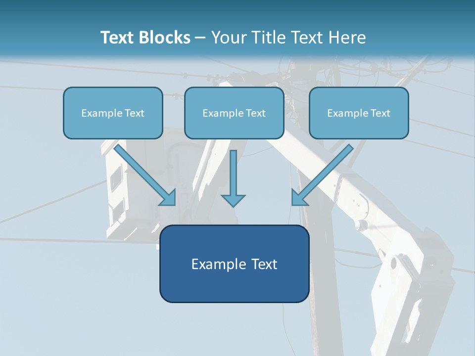 Installing A Transformer On A Pole PowerPoint Template