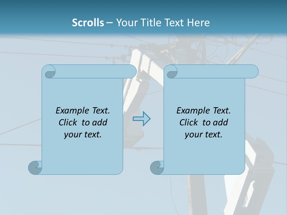 Installing A Transformer On A Pole PowerPoint Template