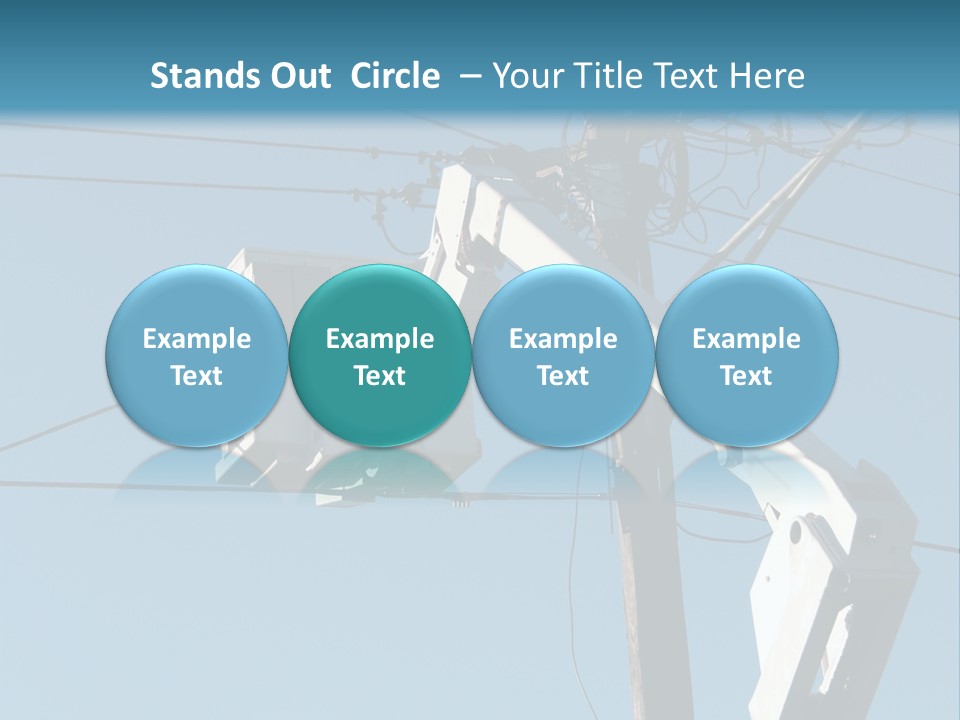 Installing A Transformer On A Pole PowerPoint Template