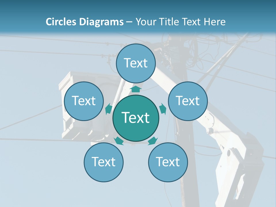 Installing A Transformer On A Pole PowerPoint Template