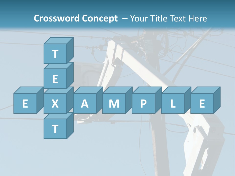 Installing A Transformer On A Pole PowerPoint Template