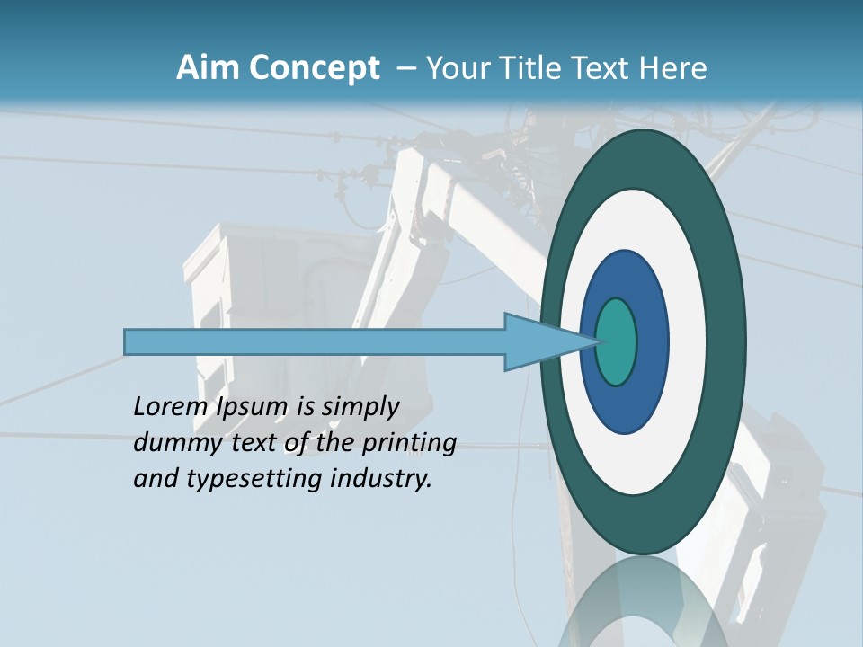 Installing A Transformer On A Pole PowerPoint Template