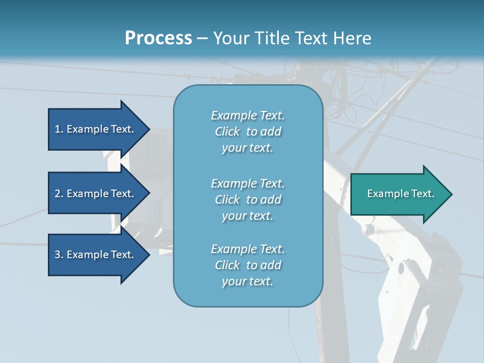 Installing A Transformer On A Pole PowerPoint Template
