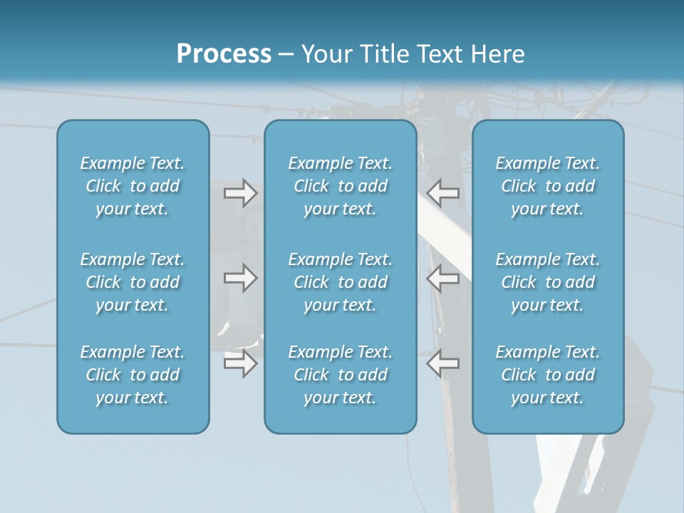 Installing A Transformer On A Pole PowerPoint Template