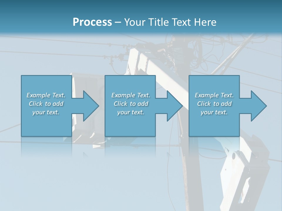 Installing A Transformer On A Pole PowerPoint Template
