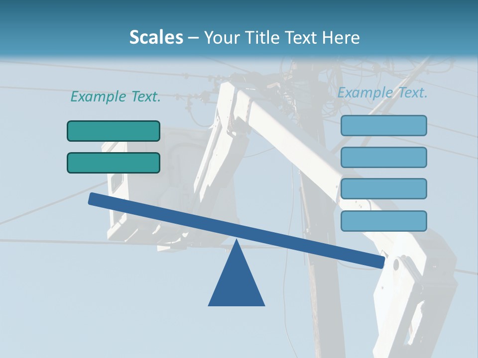 Installing A Transformer On A Pole PowerPoint Template