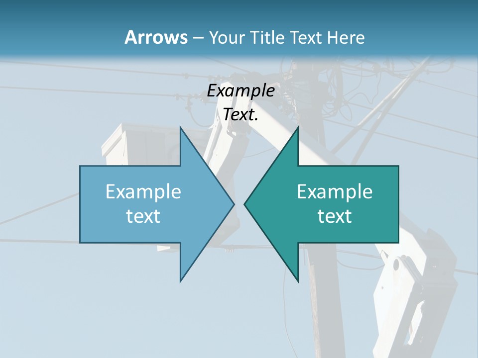 Installing A Transformer On A Pole PowerPoint Template