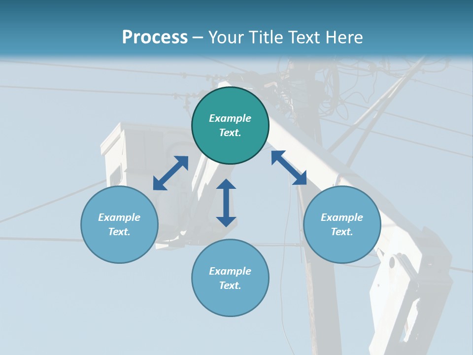 Installing A Transformer On A Pole PowerPoint Template