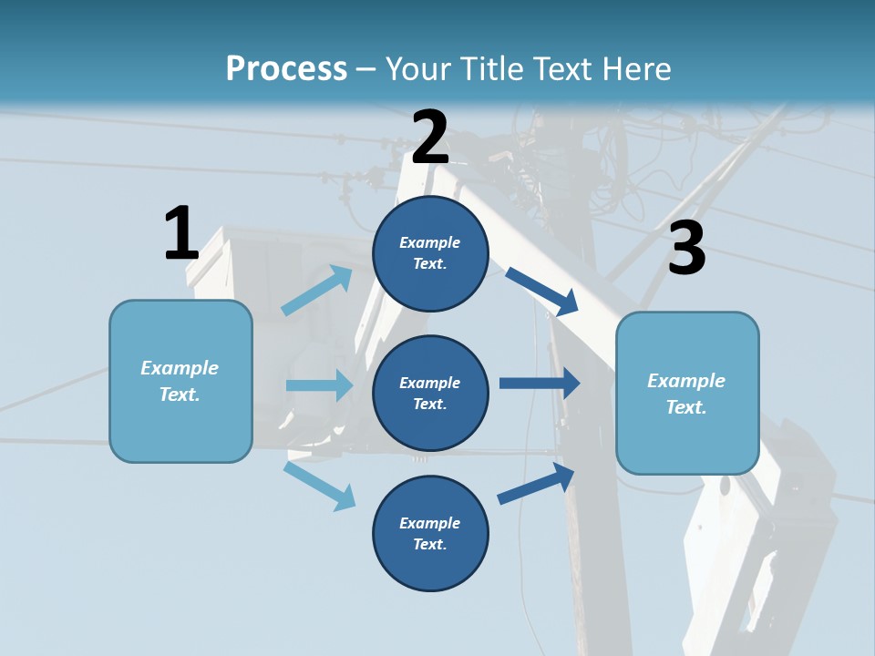 Installing A Transformer On A Pole PowerPoint Template