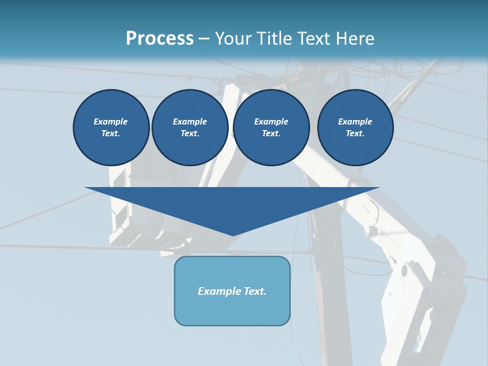 Installing A Transformer On A Pole PowerPoint Template