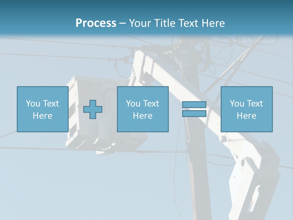 Installing A Transformer On A Pole PowerPoint Template