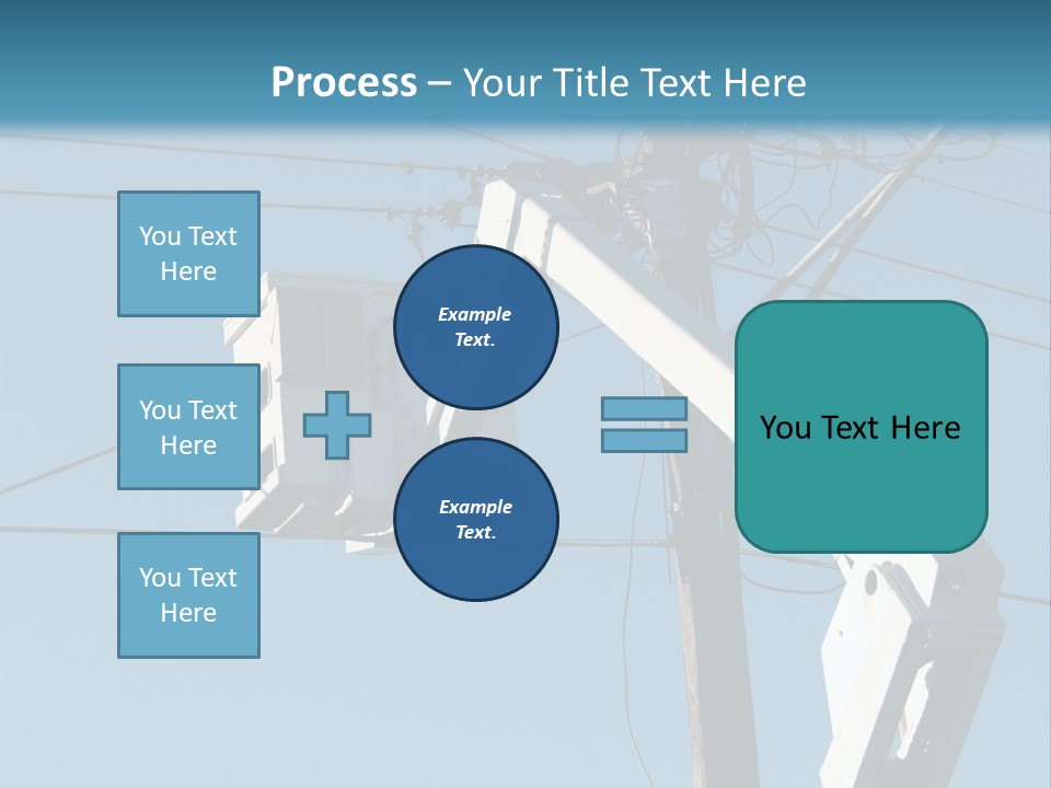 Installing A Transformer On A Pole PowerPoint Template
