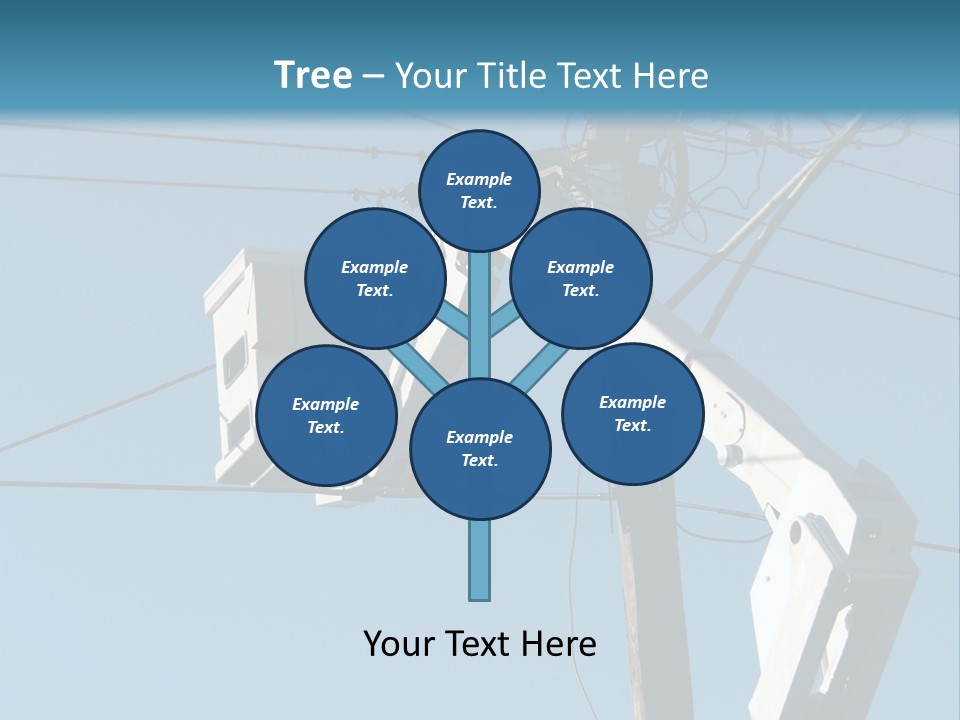 Installing A Transformer On A Pole PowerPoint Template
