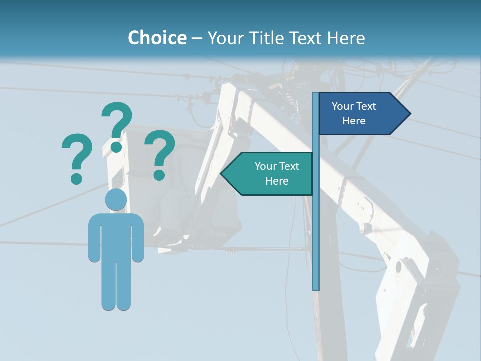 Installing A Transformer On A Pole PowerPoint Template