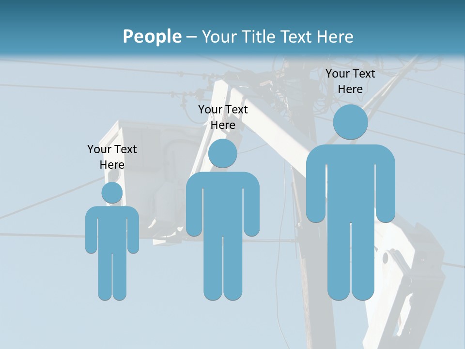 Installing A Transformer On A Pole PowerPoint Template