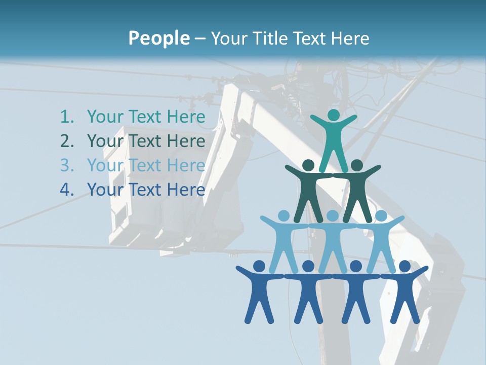 Installing A Transformer On A Pole PowerPoint Template