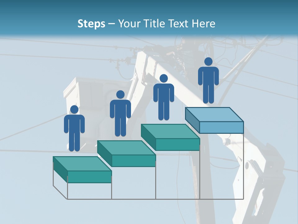 Installing A Transformer On A Pole PowerPoint Template