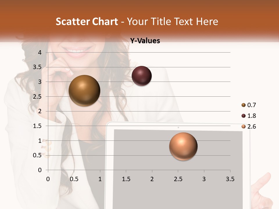 Girl At Work PowerPoint Template