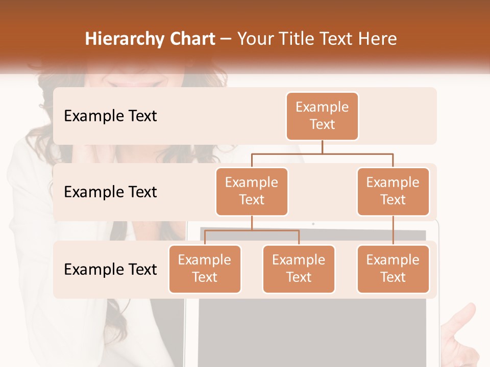 Girl At Work PowerPoint Template