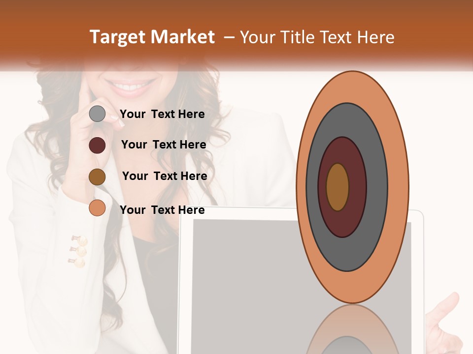 Girl At Work PowerPoint Template