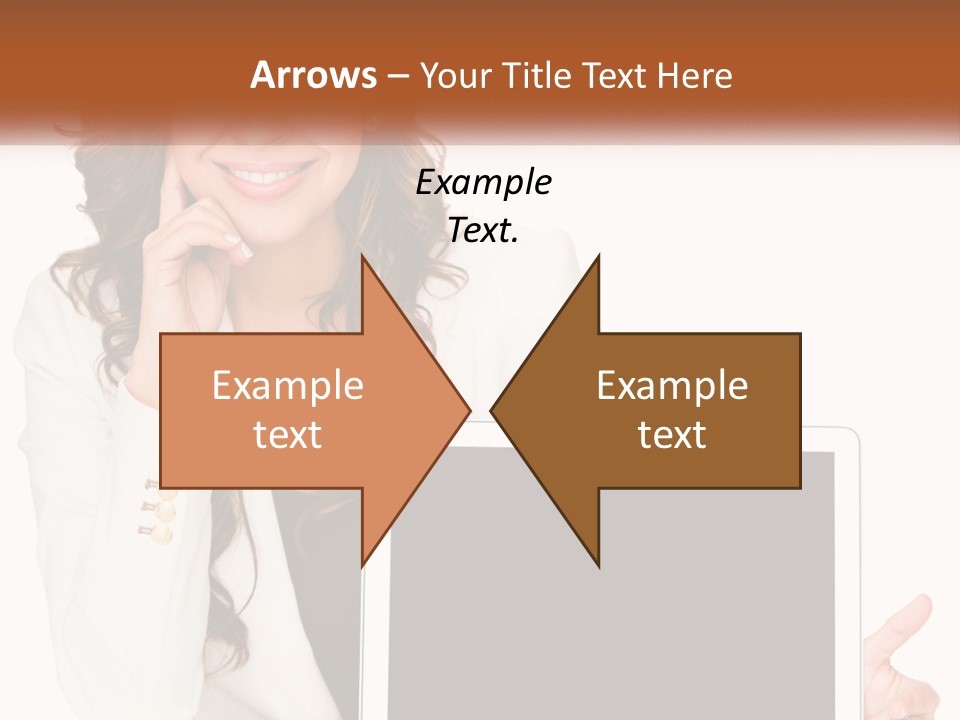 Girl At Work PowerPoint Template