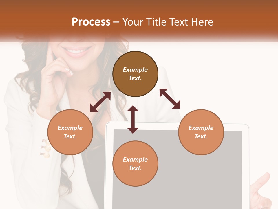 Girl At Work PowerPoint Template