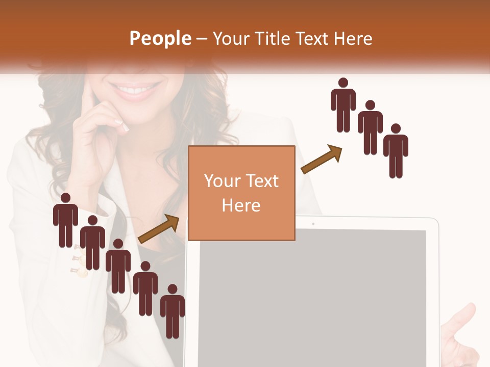 Girl At Work PowerPoint Template