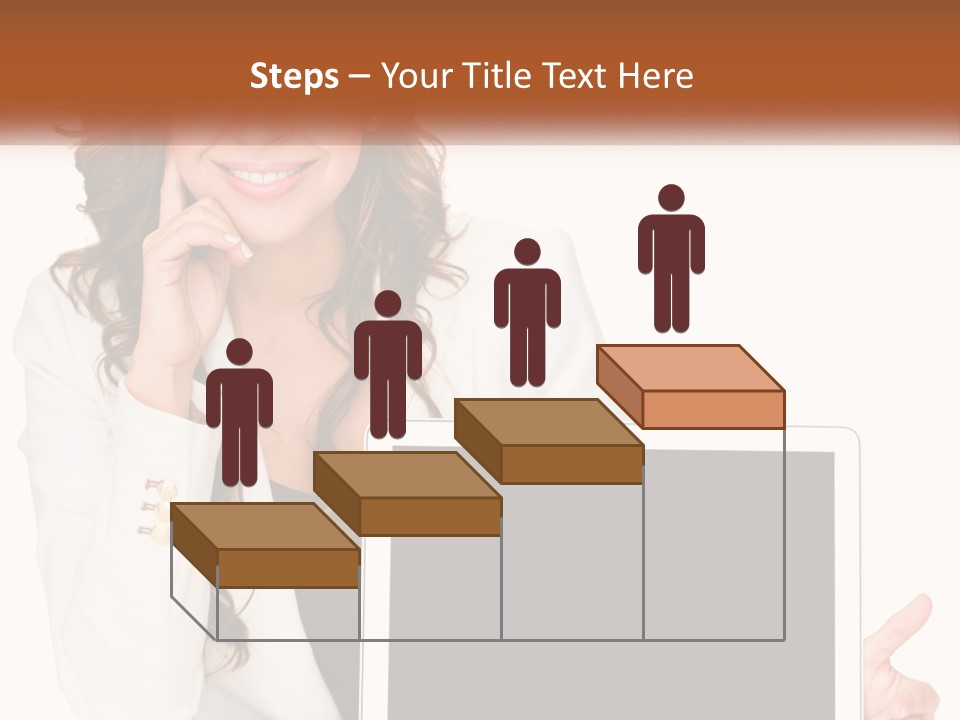 Girl At Work PowerPoint Template