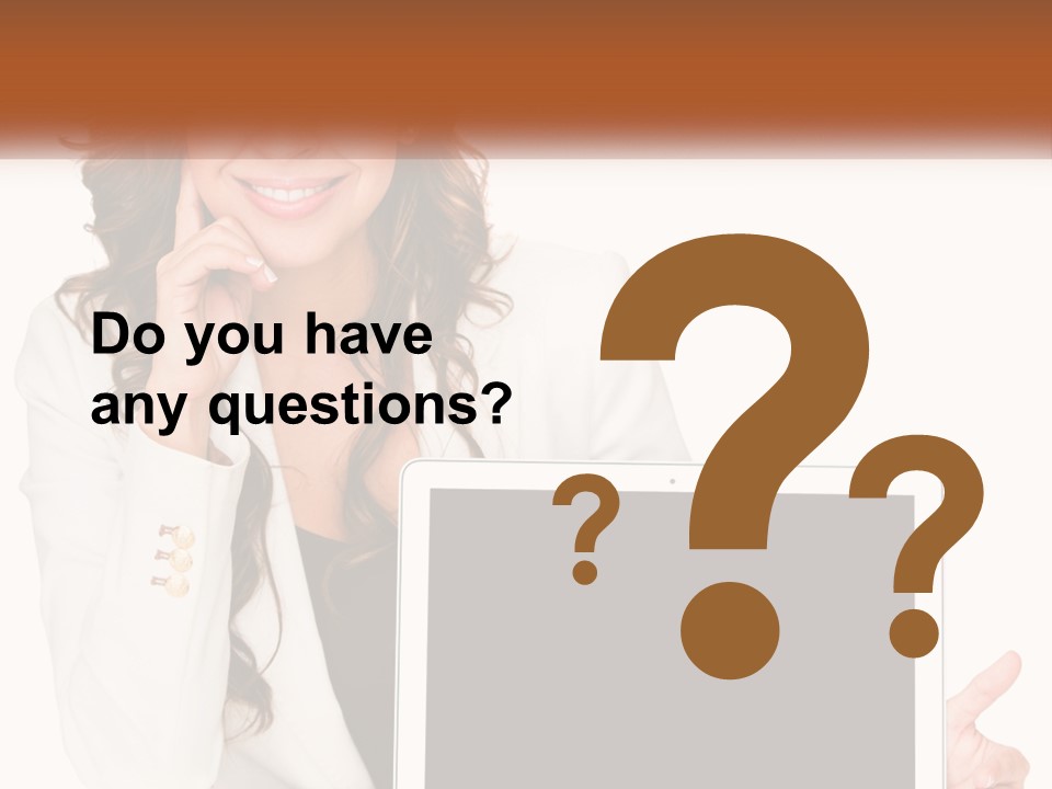 Girl At Work PowerPoint Template