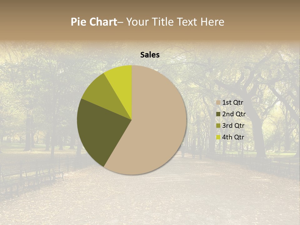 Walkway In The Park PowerPoint Template