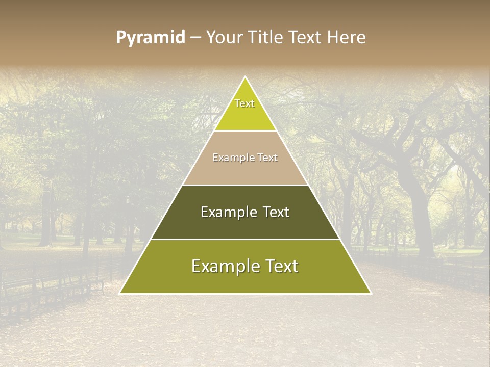 Walkway In The Park PowerPoint Template